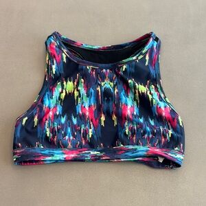 Colorful Patterned Sports Bra